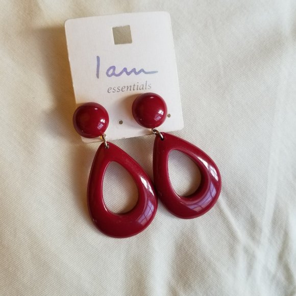 Red Earrings (BOGO!!) - Picture 2 of 2